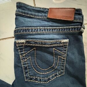 True Religion Women's Dark Blue Jeans